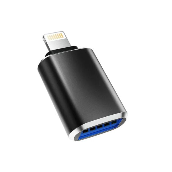 Adaptador OTG de iPhone a USB para Transferencia de Datos y Carga
