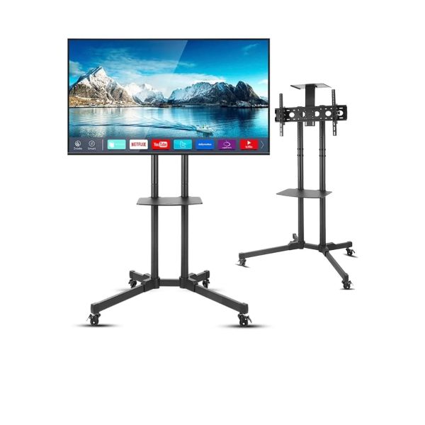 Base Móvil para Televisor X4 de 32” a 60” con Ruedas y Altura Ajustable