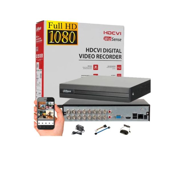DVR Dahua de 16 Canales DH-XVR1B16-I – Resolución 1080p HDCVI / IP / Analógico
