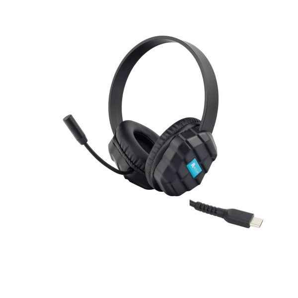 Diadema Jaltech Tipo C 11613 Auriculares con Micrófono y Conexión Digital
