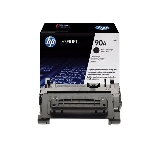 Tóner HP 90A (CE390A) Original Negro para Impresoras LaserJet Enterprise