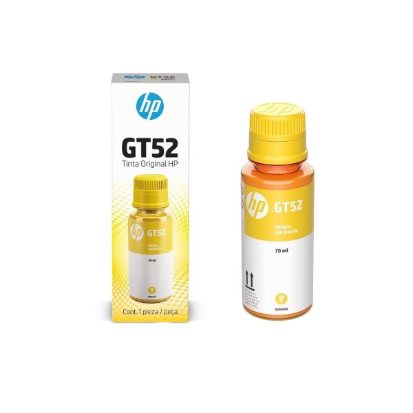 Botella de Tinta HP Original GT52 Amarilla