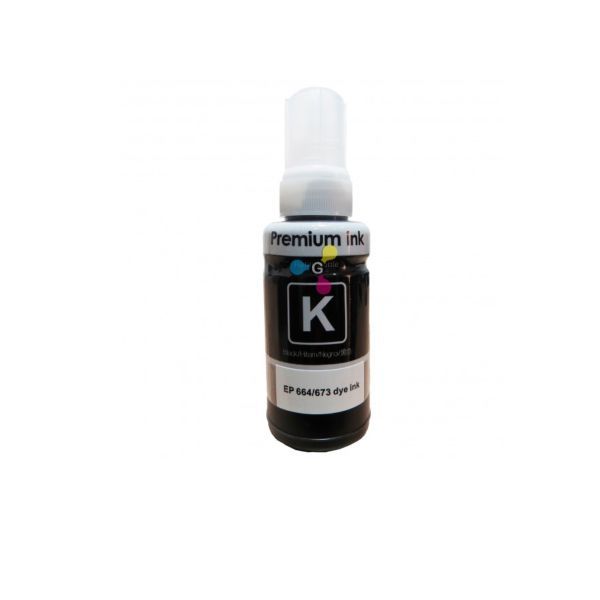 Tinta Genérica de Refill Negra 664 Compatible con Impresoras Epson EcoTank
