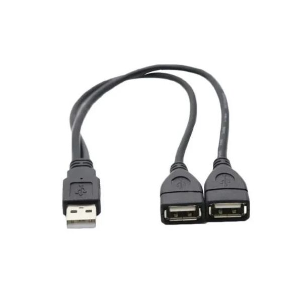 Extensión USB Macho a Dual USB Hembra