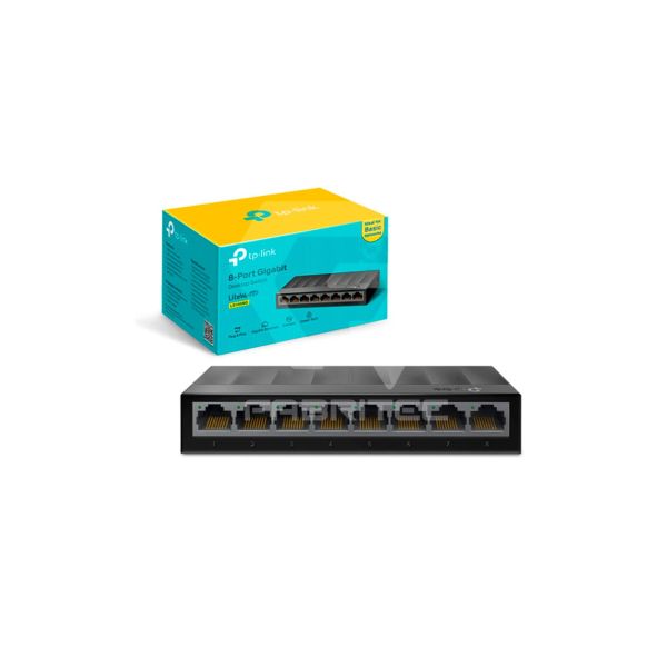 Switch Ethernet Gigabit TP-Link LS1008G de 8 Puertos RJ45
