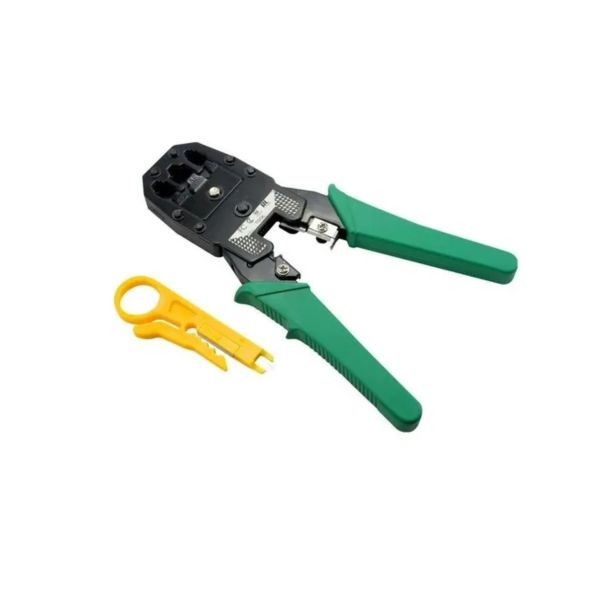 Ponchadora Profesional 3 en 1 para RJ-45 con Función de Corte y Pelado