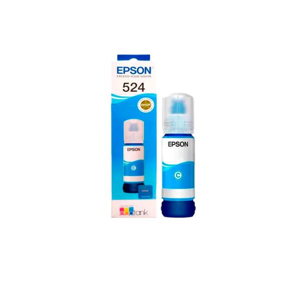 Botella de Tinta Epson Original 524 Cyan