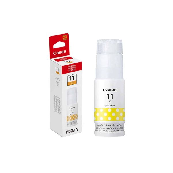 Botella de Tinta Canon Original GI-11 Amarilla de Alto Rendimiento
