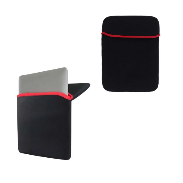 Funda Doble Faz para Portátil 17" – Neopreno Reversible Negro/Rojo, Estilo Sobre y Resistente a Golpes