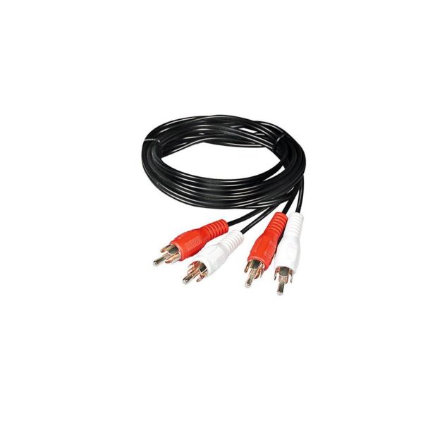 Cable RCA 2x2 de Audio Macho a Macho de 5 Metros