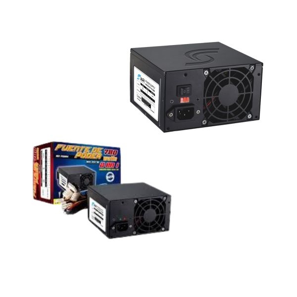 Fuente de Poder JYR PSU-004 – 780W Nominal – Conexión Doble SATA e IDE