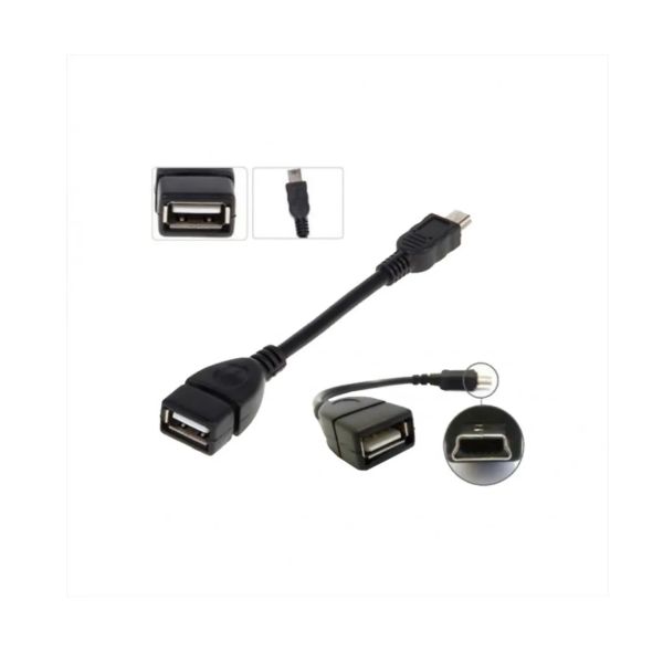 Cable OTG Mini USB 5 Pines a USB Hembra