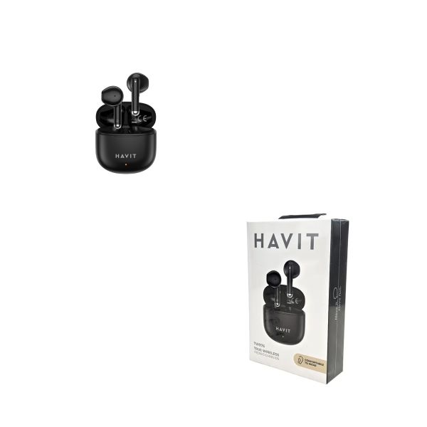 Audífonos Havit TW976 TWS Bluetooth 5.3 – Reproducción 5 h, Estuche 25 h