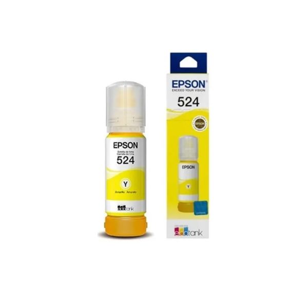Botella de Tinta Epson Original 524 Amarilla