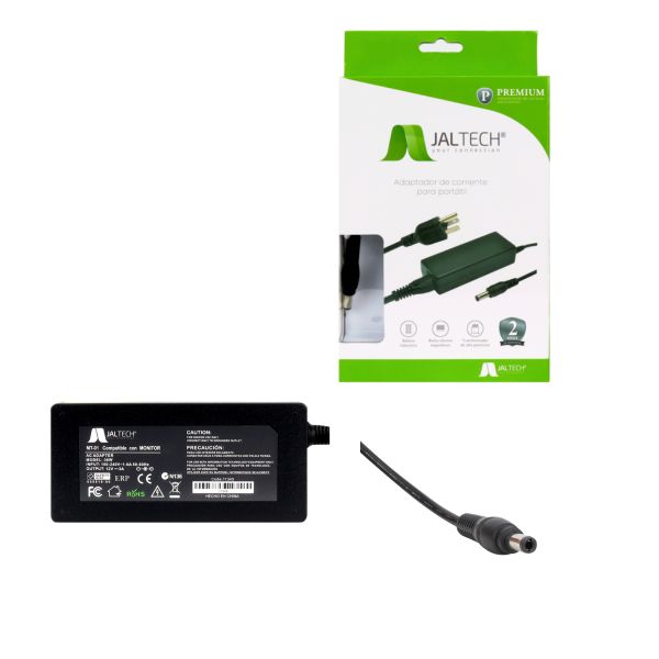 Cargador Jaltech 12 V 3 A 36 W (conector DC 5,5 × 2,5 mm)
