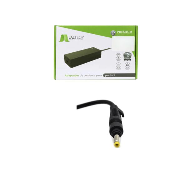 Cargador genérico Premium Jaltech HP Mini 30 W (19 V – 1,58 A, punta 4,0 × 1,7 mm recta amarilla