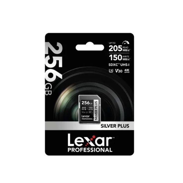 Memoria SD Lexar 256GB – 4K U3 V30, Velocidad 150MB/s