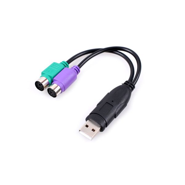 Convertidor USB a PS/2 10626 Adaptador para Teclado y Ratón