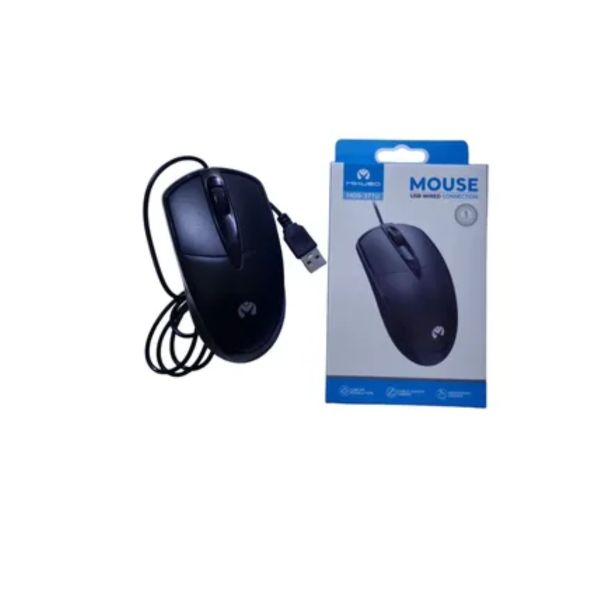 Mouse Óptico con Cable MOS-371U USB 1200 DPI