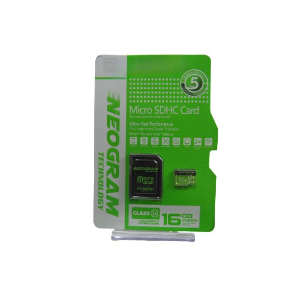 Memoria MicroSD 16GB Neogram – Vetex