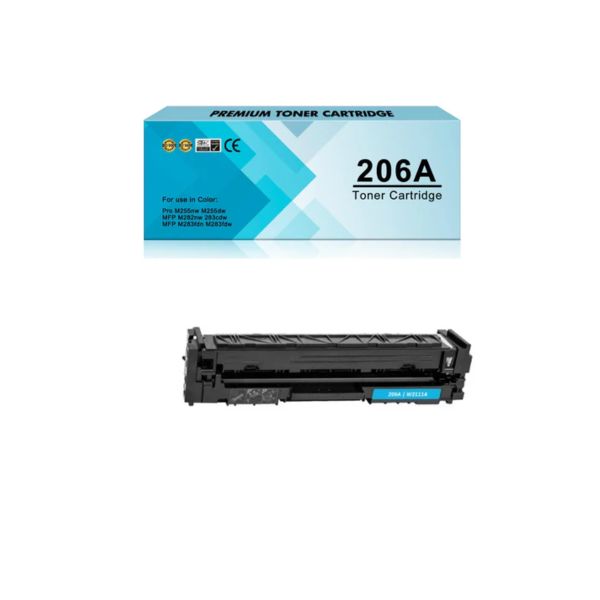 Tóner Compatible New Print 206A (W2111A) Cian para Impresoras HP Color LaserJet Pro