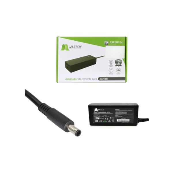 Cargador Genérico Jaltech 10675 para Dell 19,5 V 3,42 A (65 W) 4,5 × 3,0 mm