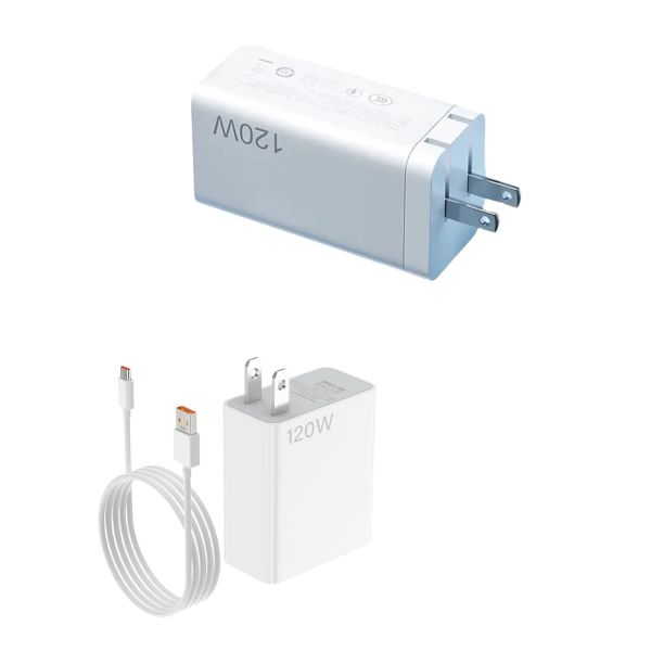 Cargador celular 120 W USB‑C (Power Delivery, GaN compacto)