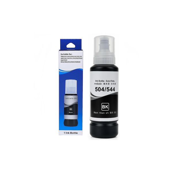 Tinta Genérica de Refill Negra 504/544 Compatible con Impresoras Epson