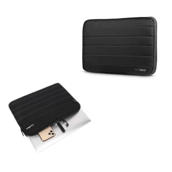 Funda TECHBAG para Portátil 15.6" – Color Negro, Protección Compacta y Elegante