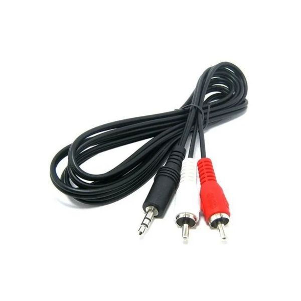 Cable de audio 3.5 mm a 2 RCA modelo 30239