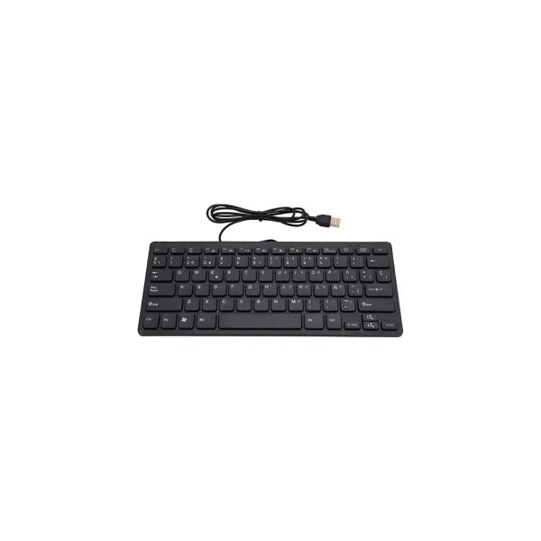 Teclado Mini USB Ezi EziMini Negro con Teclas Suaves y Diseño Compacto