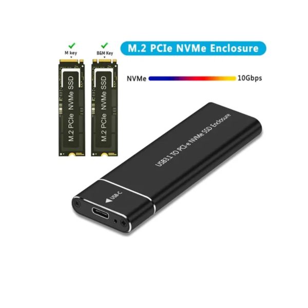 Enclosure / Caja Externa para SSD M.2 NVMe / M.2 SATA – USB 3.1
