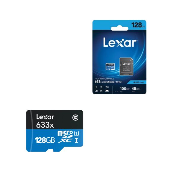 MEMORIA MICRO SD LEXAR 128gb 4K A1 100MB/S
