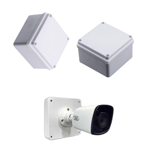 Caja de Paso 10x10 cm – Uso Exterior con Protección para Cableado
