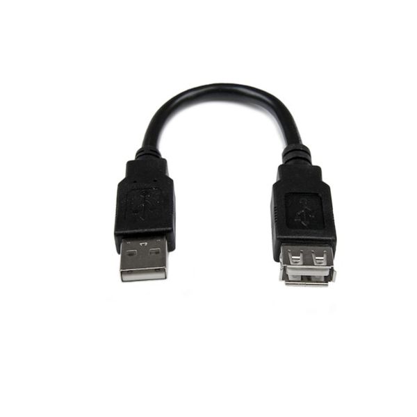 Extensión de Cable USB de 15 cm – Macho a Hembra