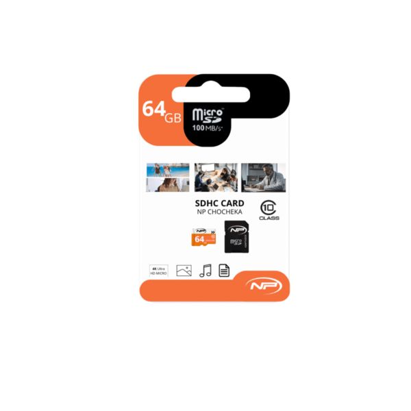 Memoria MicroSD New Print 64GB – Velocidad 80MB/s