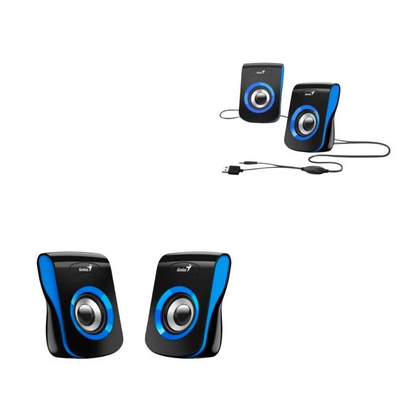 Parlantes Genius SP-Q180 6W USB con Entrada 3.5mm Compactos