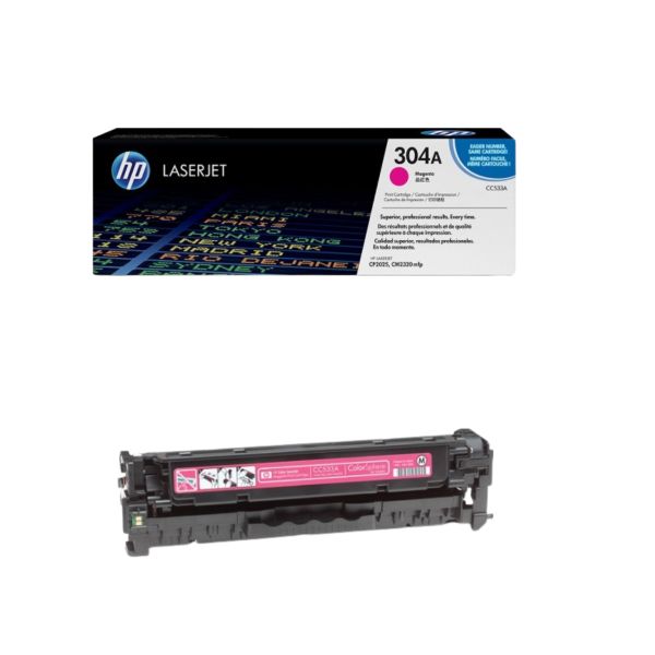 Tóner HP 304A (CC533A) Original Magenta para Impresoras Color LaserJet