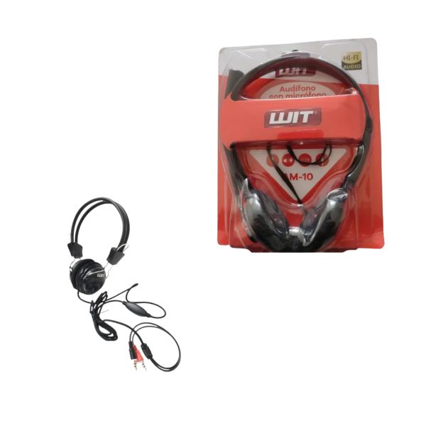 Diadema Headset X2 Plug Micrófono y Conexión Doble 3.5 mm