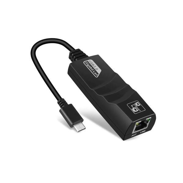 Convertidor USB Tipo C a RJ45 USB 3.0 Adaptador de Red de Alta Velocidad