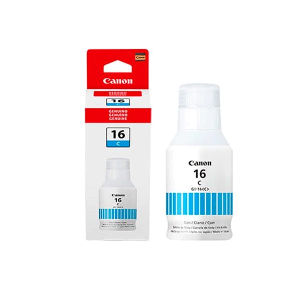 Botella de Tinta Canon Original GI-16 Cyan