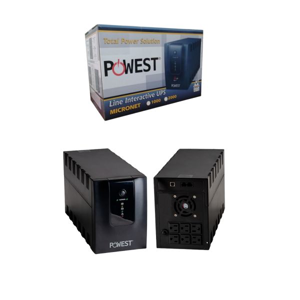 UPS Powest 2000VA Interactiva con Regulador Automático de Voltaje
