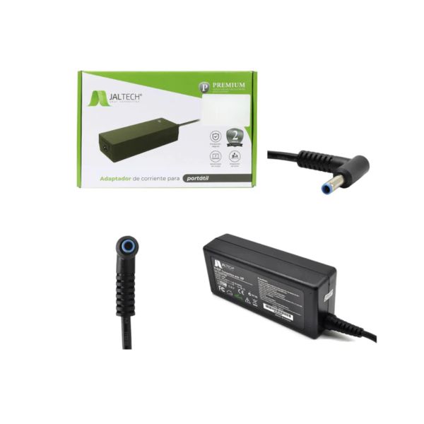 Cargador genérico Premium Jaltech HP 65 W (19,5 V – 3,33 A, punta azul