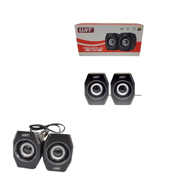 Parlantes USB WIT 2.0 Artic PM-95 Negro