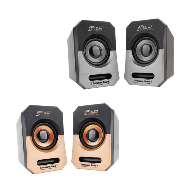 Parlantes USB JYR J5199 2.0 de 6W con Sonido Estéreo Claro