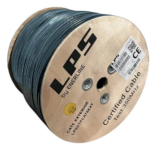 CARRETE UTP CAT6 100% COBRE EXTERIOR 305Mt LPS
