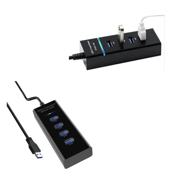 Hub USB 3.0 de 4 Puertos – Alta Velocidad y Diseño Compacto