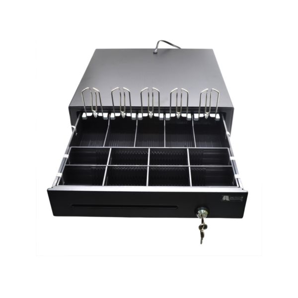 Cajón Monedero Jaltech 40035 (350 mm) Riel Metálico para Sistemas POS