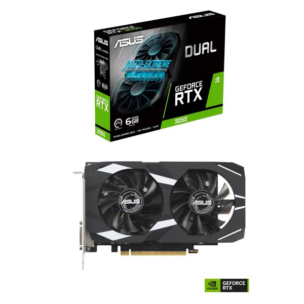Tarjeta de Video ASUS Dual GeForce RTX 3050 6GB GDDR6