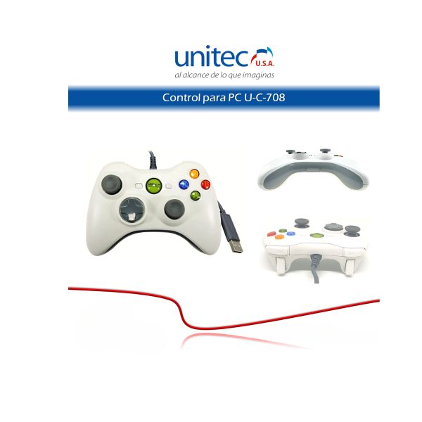 Control para PC Blanco UC-708